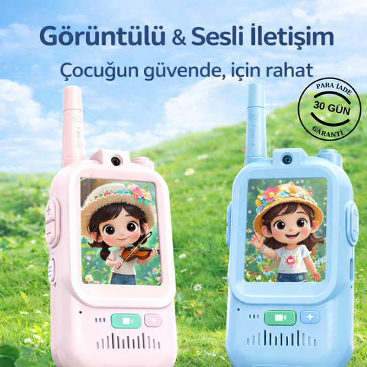 Anneler İçin Görüntülü Çocuk Güvenliği Telsizi (HD Görüntü - Kaliteli Ses)